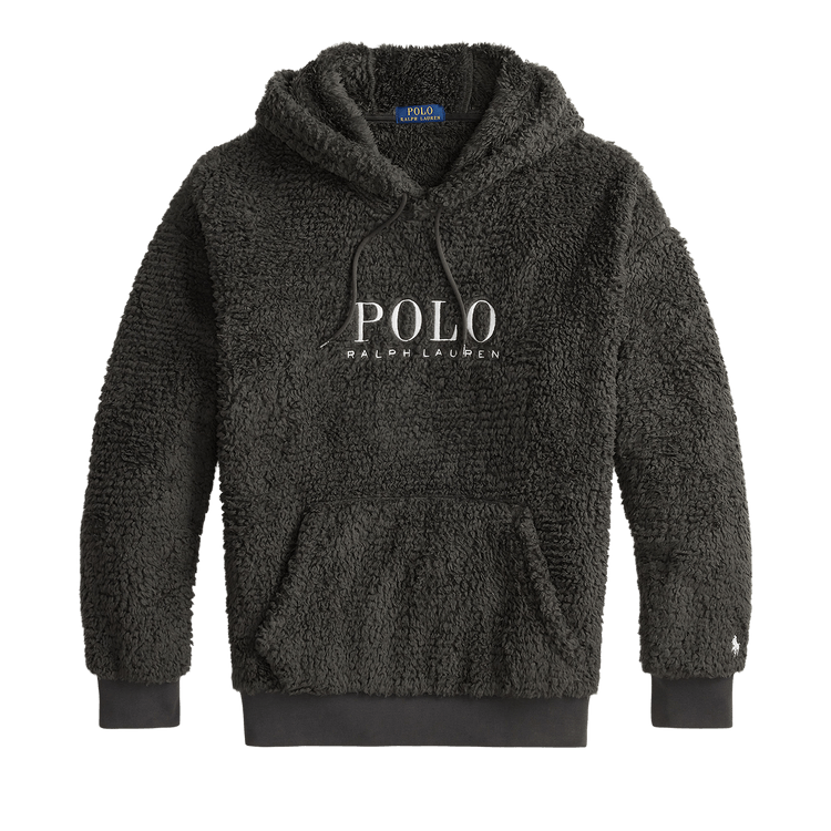 Polo Ralph Lauren Long-Sleeve Curly Hi-Pile Polo Active Logo Hoodie "Deep Grey"