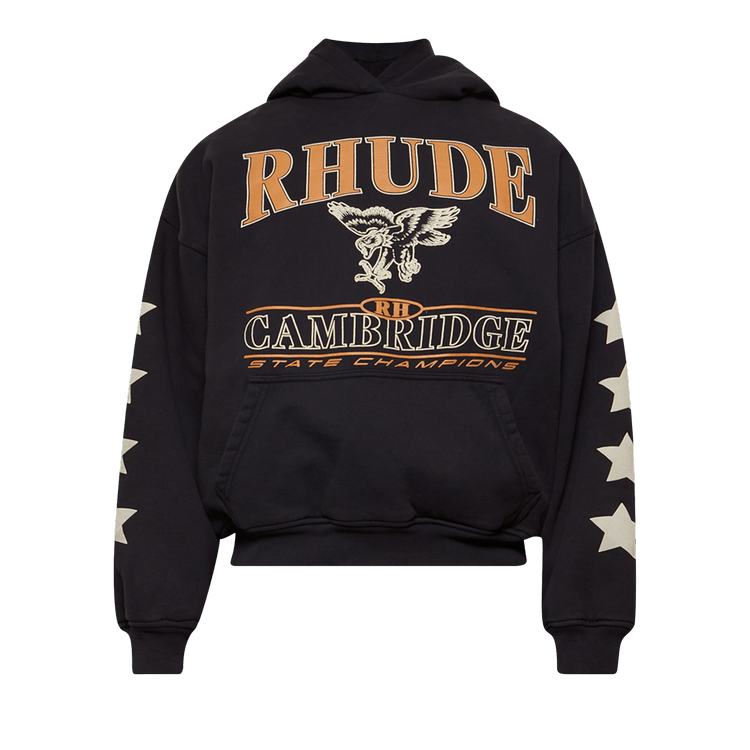 Rhude Cambridge State Champs Hoodie "Vintage Black"