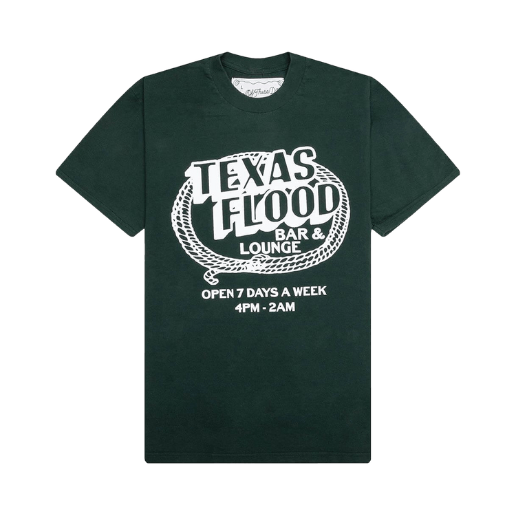 One Of These Days Texas Flood T-Shirt "Washed Forest Green"