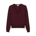 Saint Laurent Wool Sweater "Bordeaux"