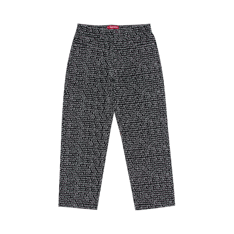 Supreme Fuck Stitch Loose Fit Jean "Black"
