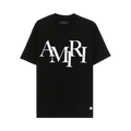 Amiri Staggered Logo Tee "Black"