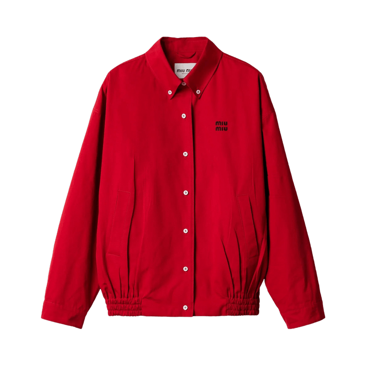 Miu Miu Heavy Poplin Blouson Jacket "Scarlett"