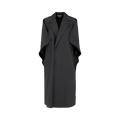 Bottega Veneta Doubled Breasted Coat "Iron"