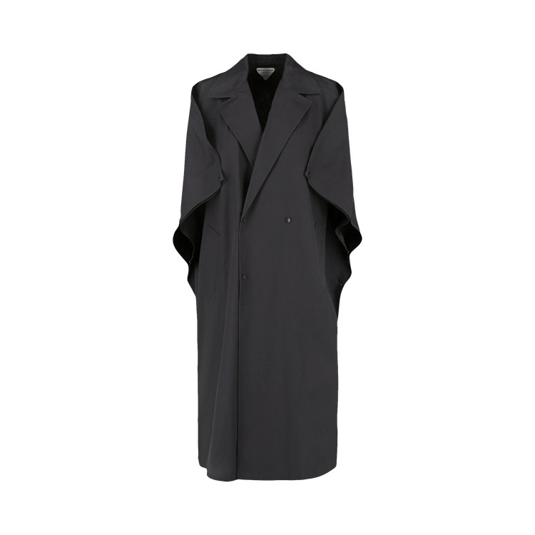 Bottega Veneta Doubled Breasted Coat "Iron"