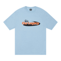 Stussy x Our Legacy Work Shop Swirl Tee Pigment Dyed "Baby Blue"