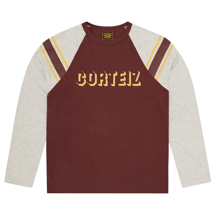 Corteiz 97 Heavyweight Raglan Long-Sleeve "Burgundy"