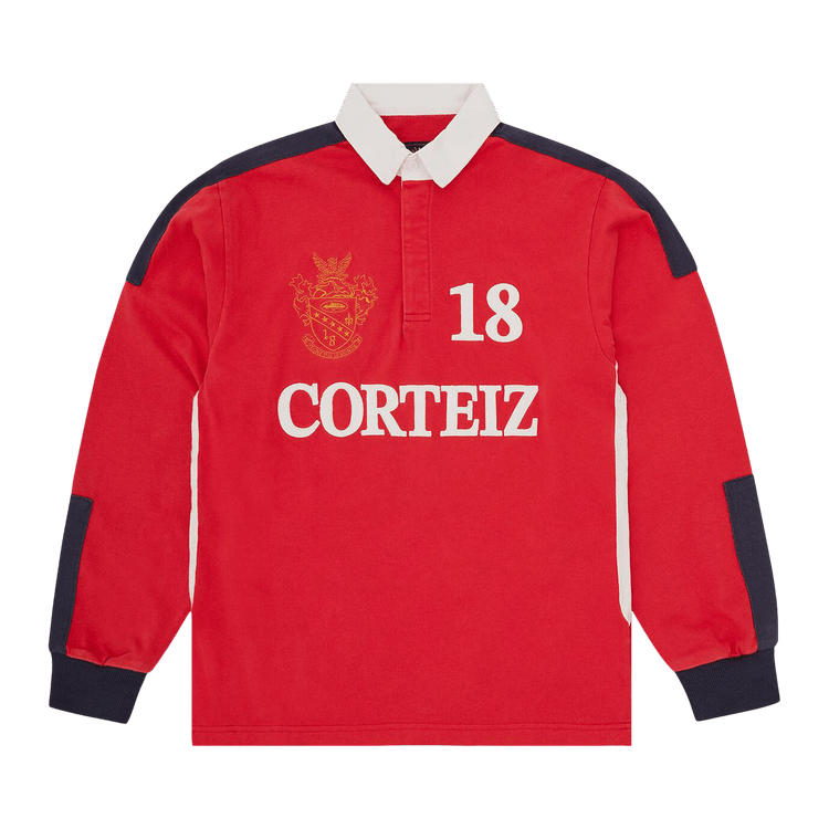 Corteiz Paneled Rugby "Red"