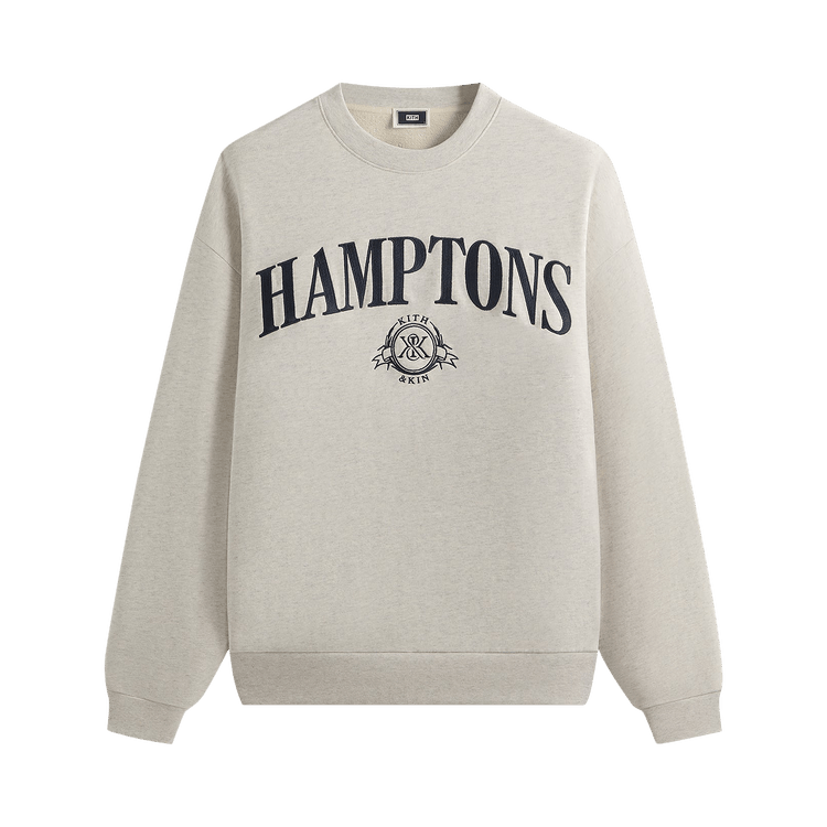 Kith Hamptons Nelson Crewneck "Light Heather Grey"