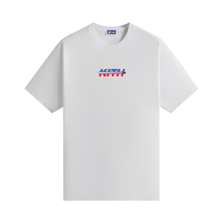Kith For The New York Rangers Hat Trick Vintage Tee "White"