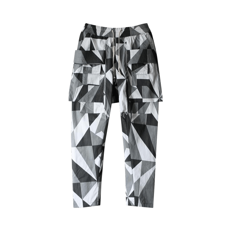 Rick Owens DRKSHDW Geometric Creatch Cargo Pant "Multicolor"