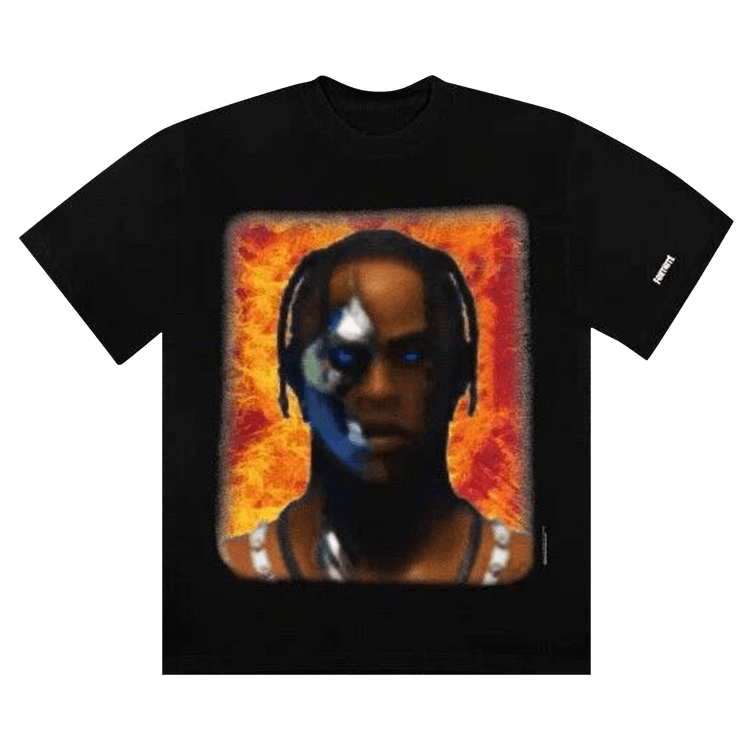 Cactus Jack by Travis Scott x Fortnite T-3500 Portrait T-Shirt "Black"