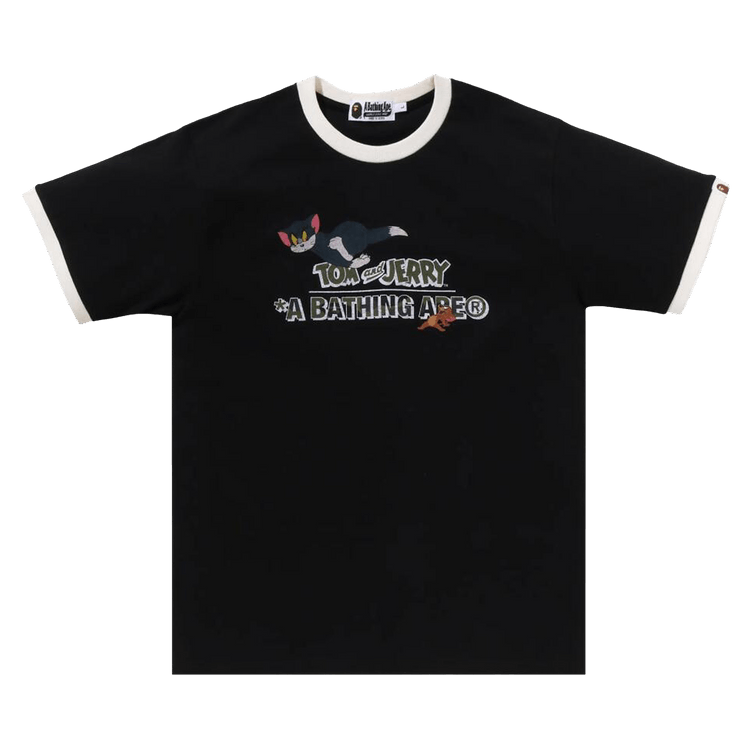 BAPE x Tom And Jerry 85th Ringer Tee "Black"