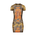 Jean Paul Gaultier Médaillon Dress "Black/Khaki/Orange"