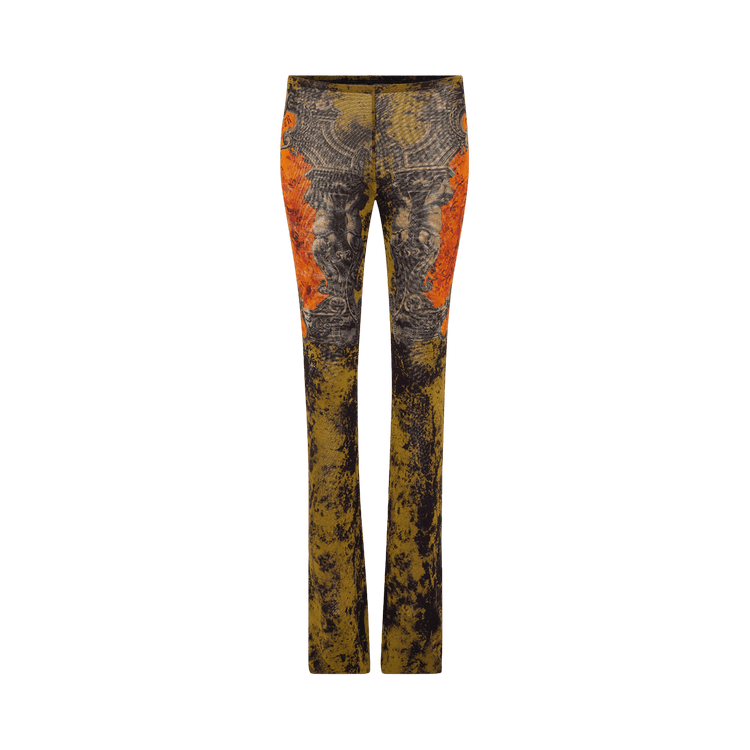 Jean Paul Gaultier Médaillon Pants "Black/Khaki/Orange"