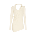 Jean Paul Gaultier Long-Sleeve Piercing Top "Ecru"
