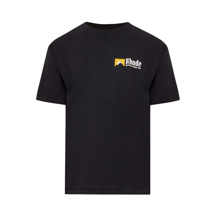 Rhude International Racing Logo Tee "Vintage Black"