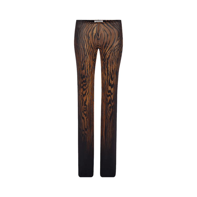 Jean Paul Gaultier Wood Mesh Pants "Black/Brown"