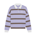 CELINE Polo Sweater "Lilac/Brown/Ecru"