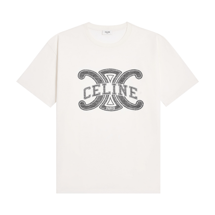 CELINE Loose T-Shirt "Off White/Black"