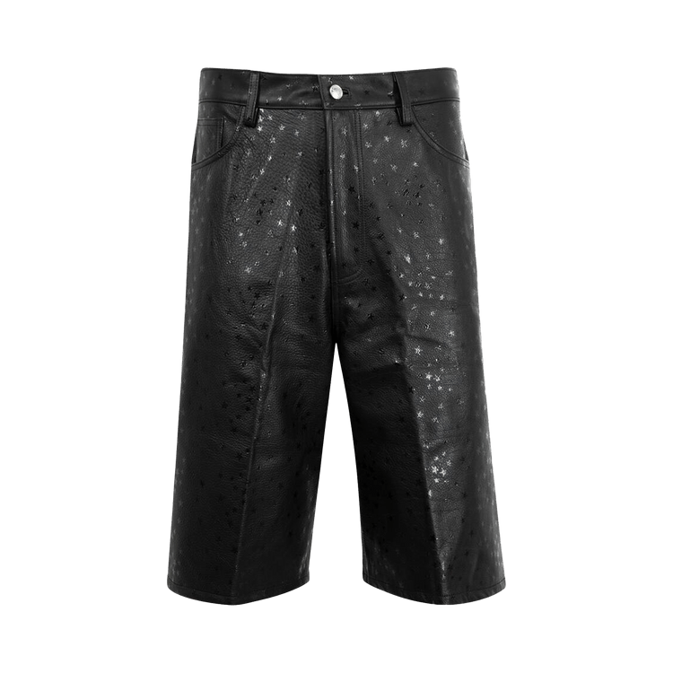 Nahmias Leather Star Baggy Carpenter Shorts "Black"