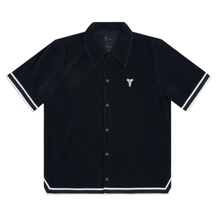 Nike Kobe Pleated Short-Sleeve Basketball Top "Black/White"
