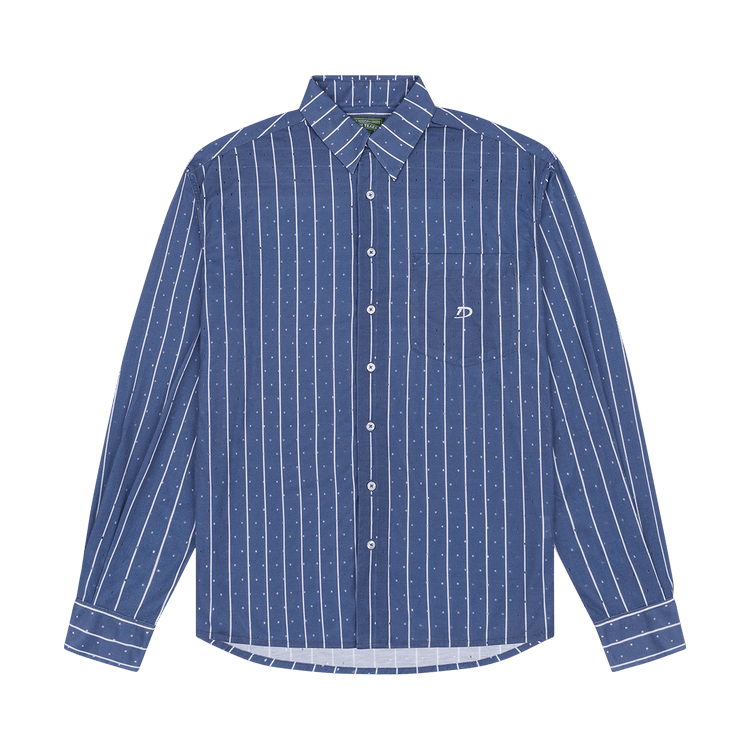 Denim Tears Coach Oxford Mesh Button Up "Blue"