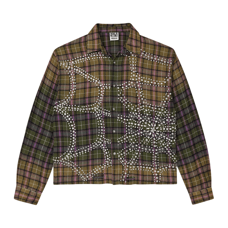 Vale Forever Green Fever Flannel "Dark Green/Purple"
