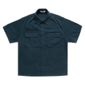 Helmut Lang Short-Sleeve Uniform Shirt "Pine"