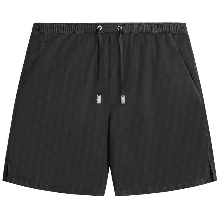 Kith x Giorgio Armani Jacquard Collins Swim Short "Black"