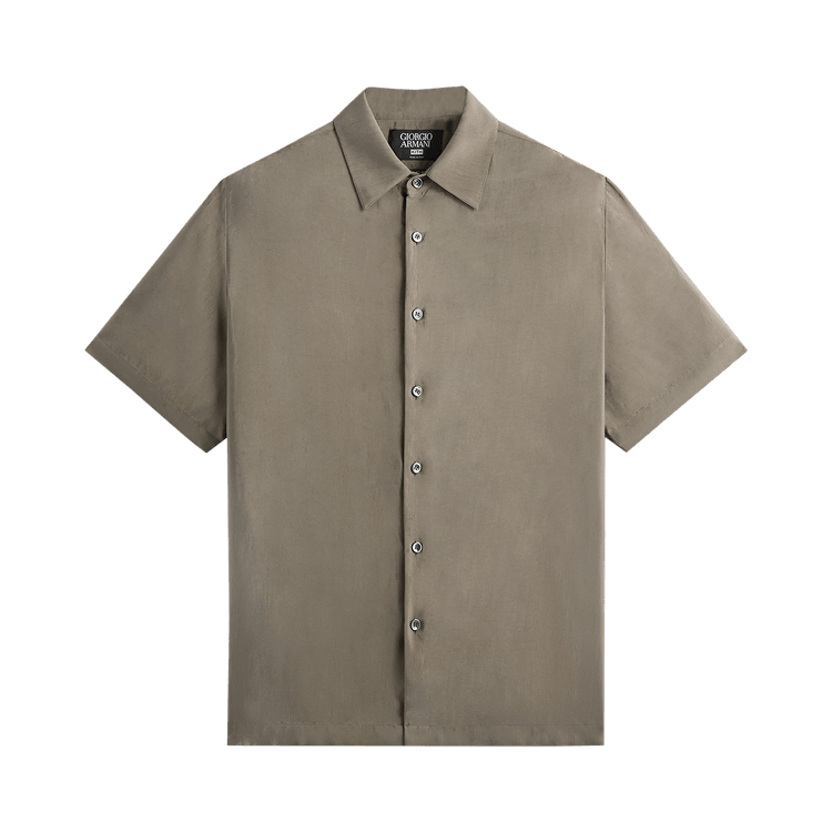Kith x Giorgio Armani Silky Short Sleeve Button Up "Gravel"