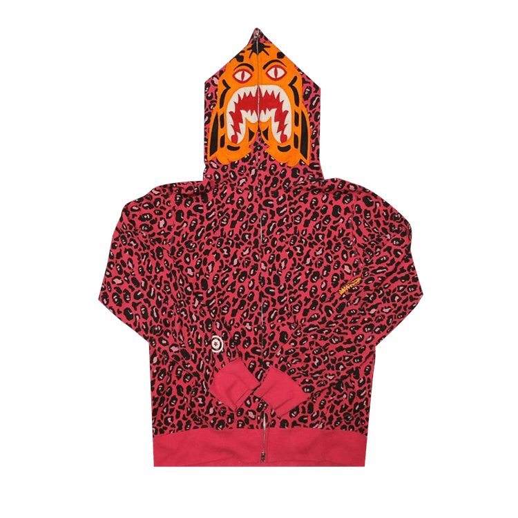 BAPE 1st Leopard Camo Tiger Full Zip Hoodie "Pink"
