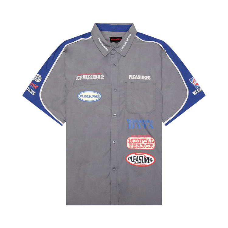 Pleasures Terror Button Up Shirt "Grey"