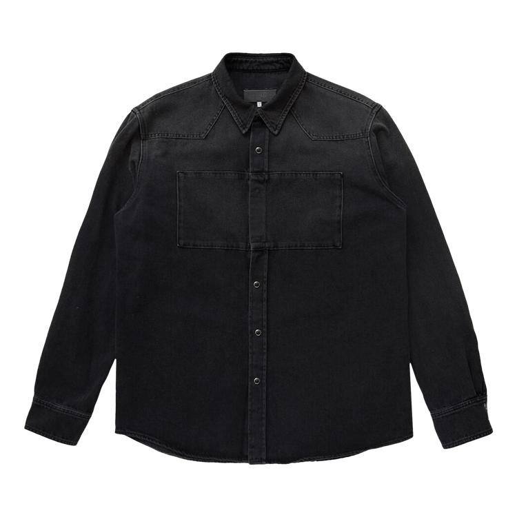 MM6 Maison Margiela Paneled Denim Shirt "Black"