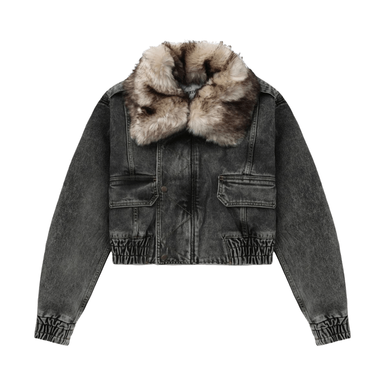VAQUERA Denim Bomber Jacket "Black"