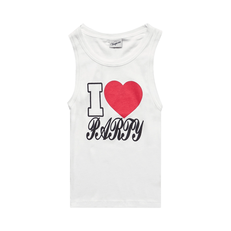 VAQUERA I Love Party Tank Top "White"