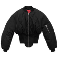 Dilara Findikoglu Corseted Regeneration Bomber Jacket "Black"