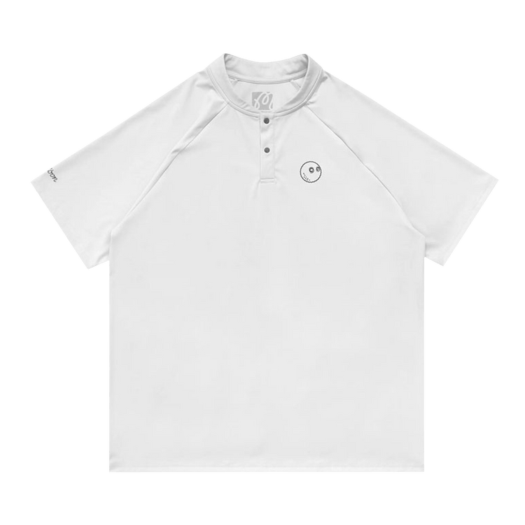 Malbon Performance Blade Collar Polo Shirt "Slate"