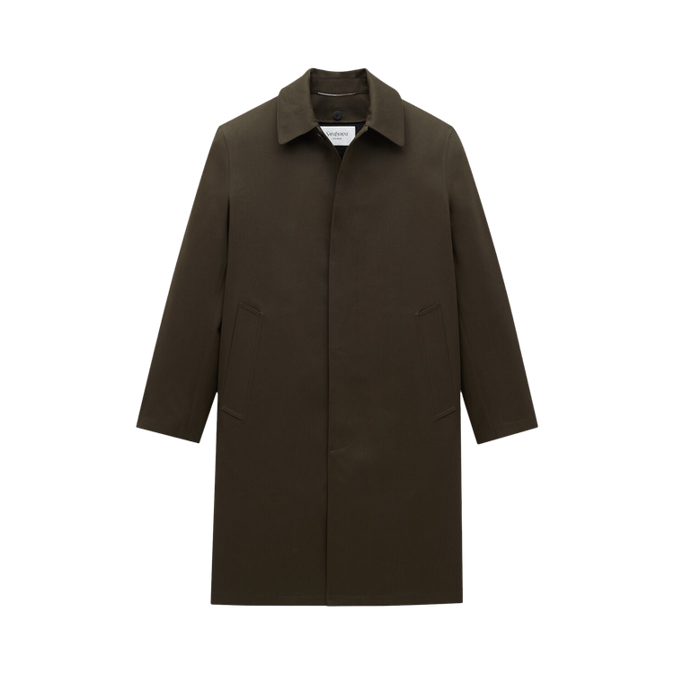 Saint Laurent Thermal Waterproof Raincoat "Vert Fonce"