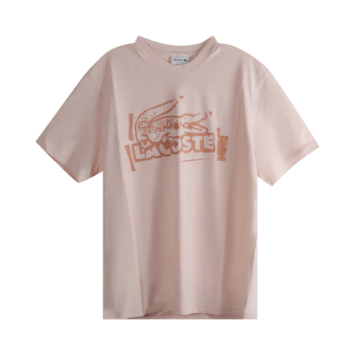 Lacoste Printed Jersey T-Shirt "Light Pink/Beige"