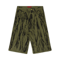 KUSIKOHC Denim Washed Shorts "Green"