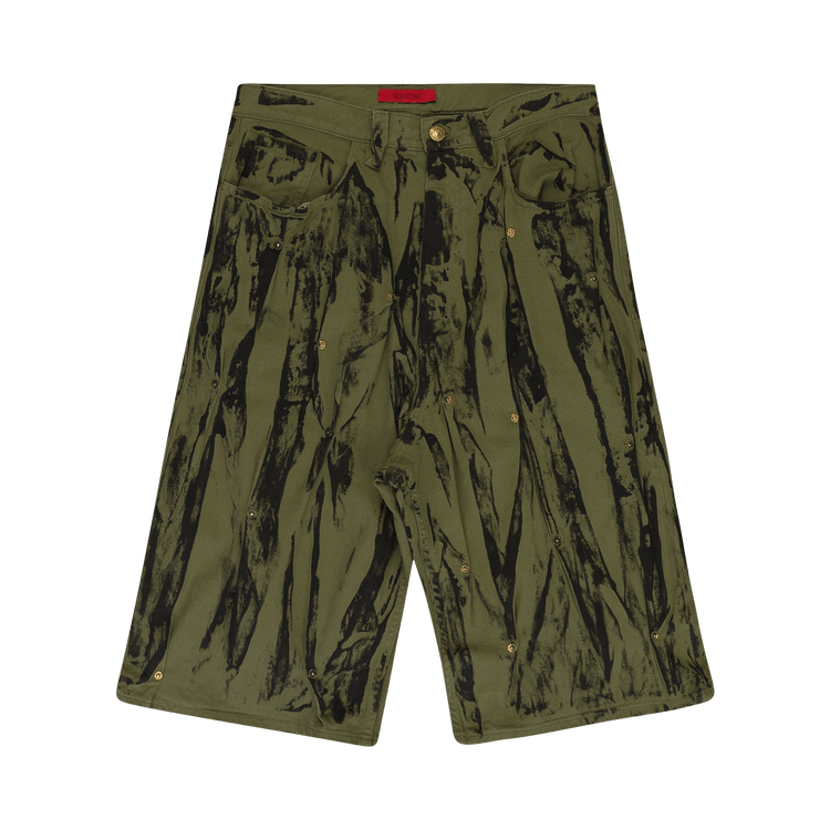 KUSIKOHC Denim Washed Shorts "Green"