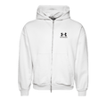 Balenciaga Logo Embroidered Zip-Up Hoodie "Dirty White/Black"