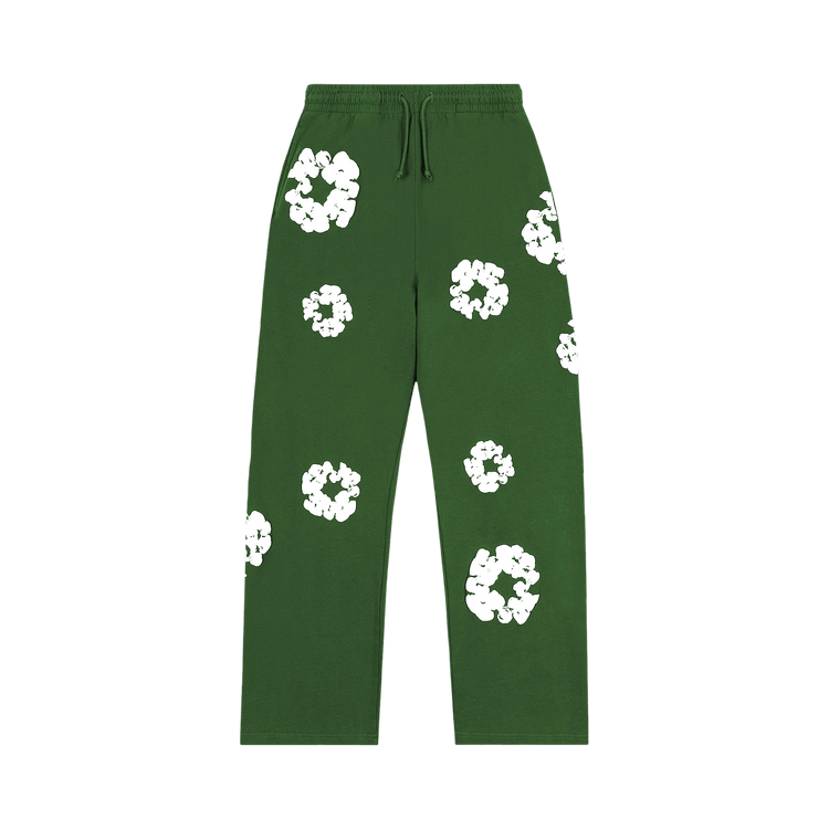 Denim Tears Cotton Wreath Baggy Sweatpants "Green"