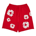 Denim Tears Cotton Wreath Sweatshorts "Red"