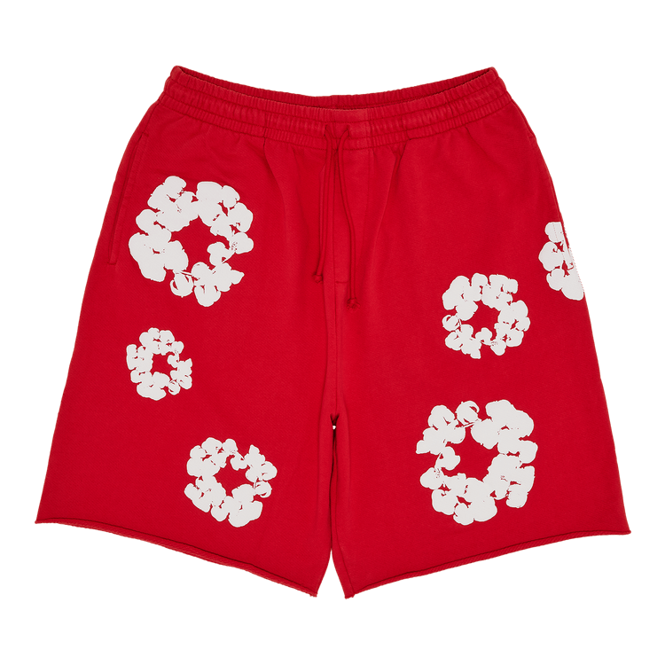 Denim Tears Cotton Wreath Sweatshorts "Red"