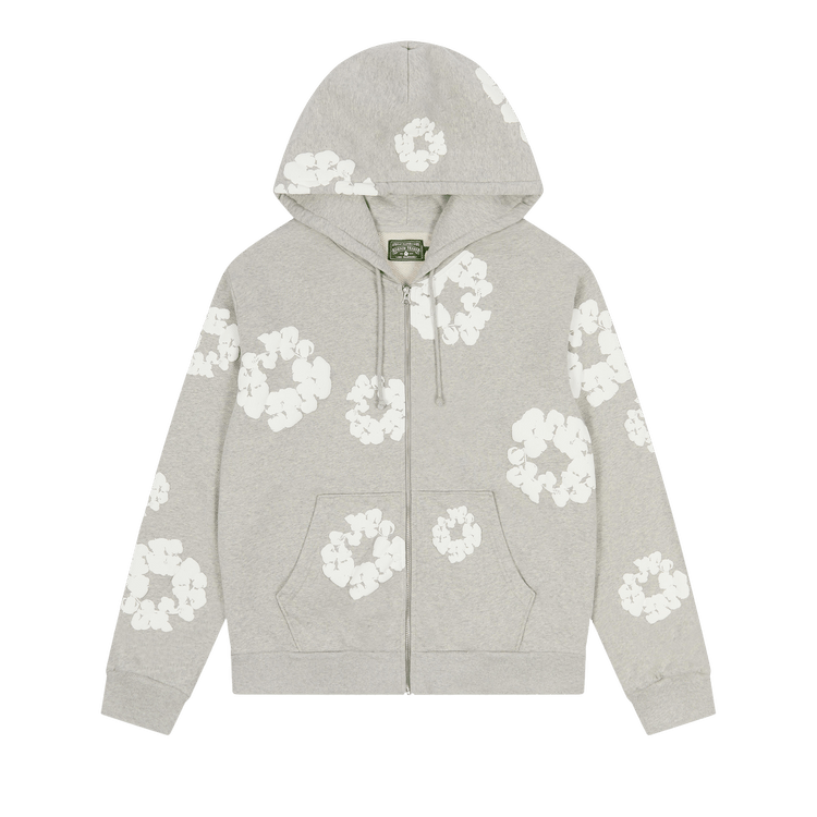 Denim Tears Cotton Wreath Zip Hoodie "Grey"