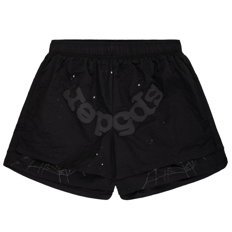 Sp5der OG Web Double Layer Short "Black"