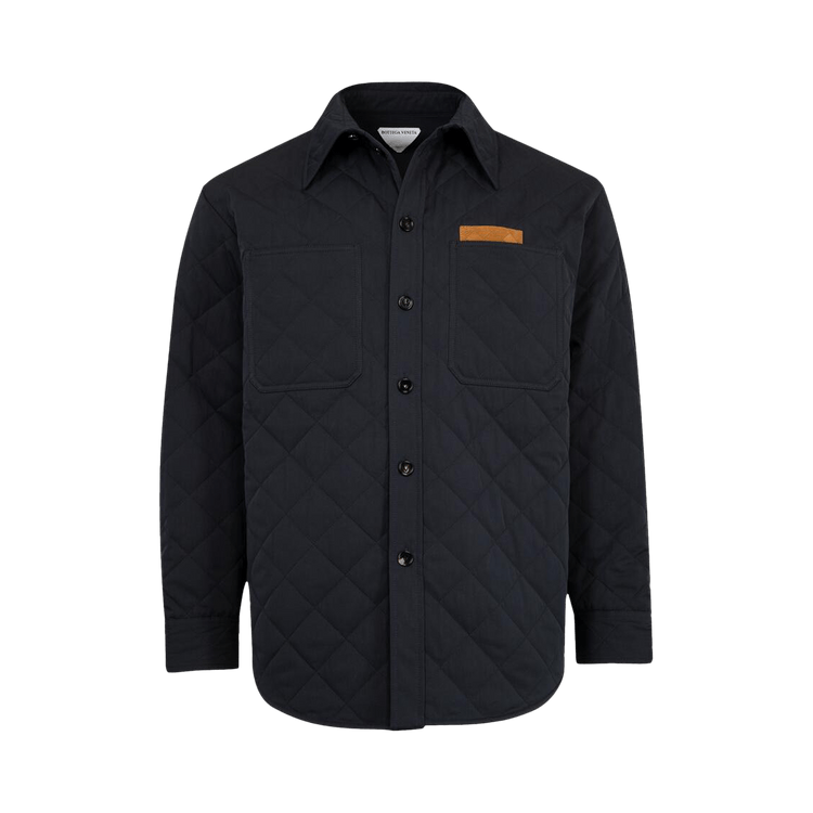 Bottega Veneta Quilted Padded Technical Overshirt "Midnight Blue"