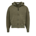 Stone Island Patch Logo Zip Hoodie "Military Green"